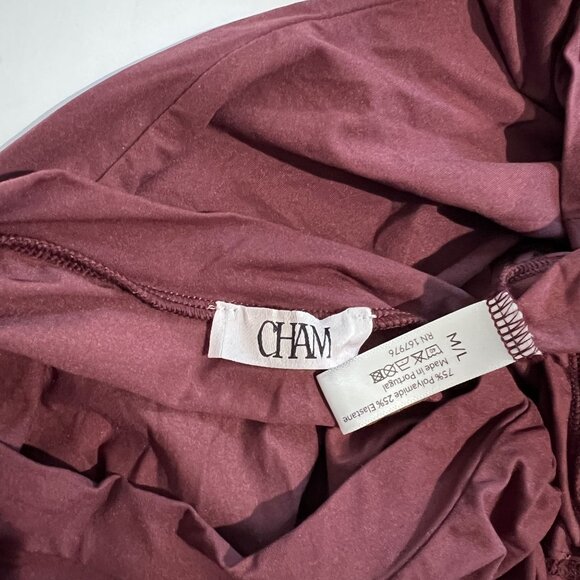 CHAM Mini Dress in Burgundy - Picture 5 of 5